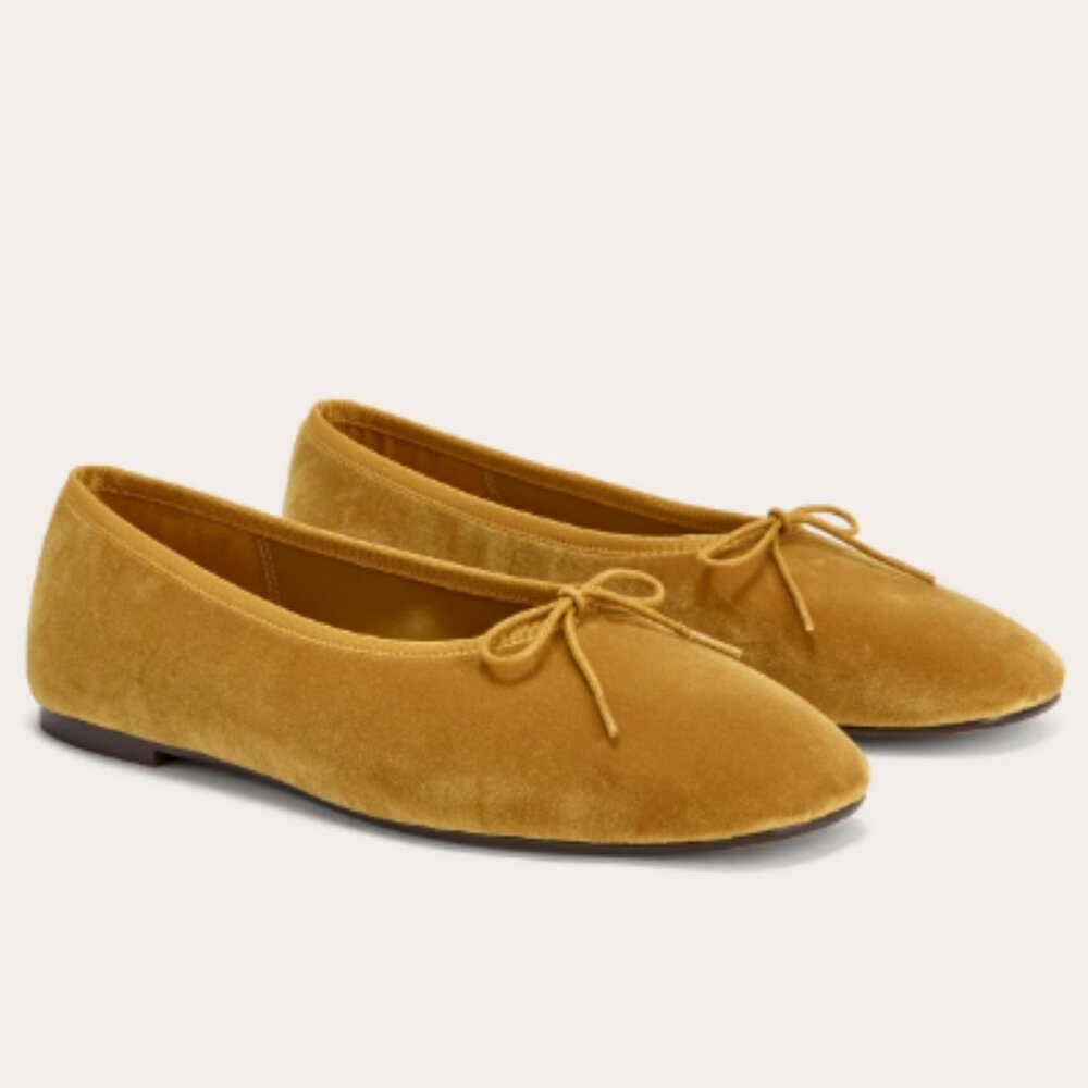 The Day Ballet Flat Everlane Gold Yellow 9